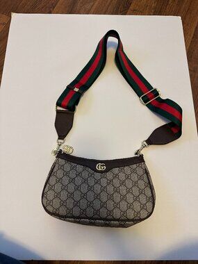 New Designer INSPIRED Crossbody Bag Dark Brown Small